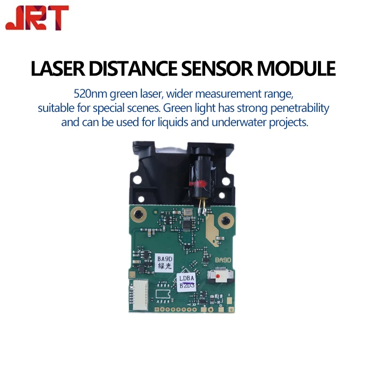 60m RS232  Green Lazer Level Sensor 520nm Class III ODM OEM Laser Range Finder Sensor for Underwater Robot
