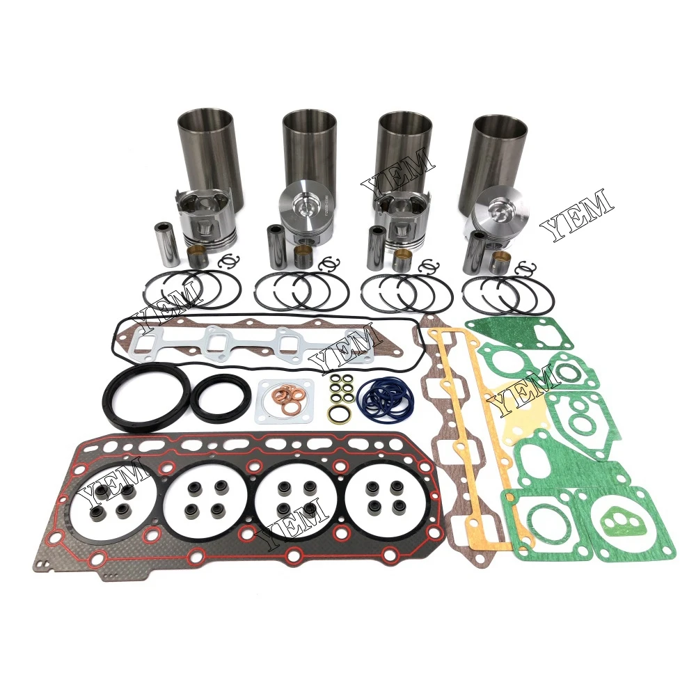 4TNV84 Engine Rebuilding Kit With Full Gasket Set Cylinder Piston Rings Liner for Yanmar