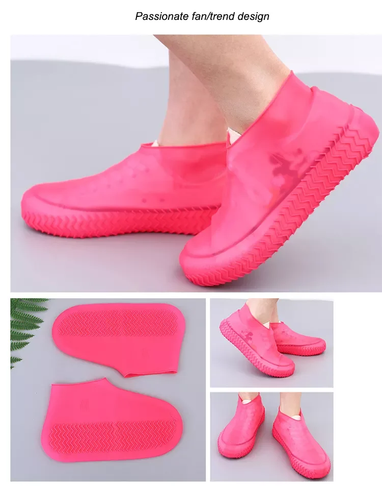 Reusable Durable High Elasticity Anti-slip Rain Boots Waterproof ...