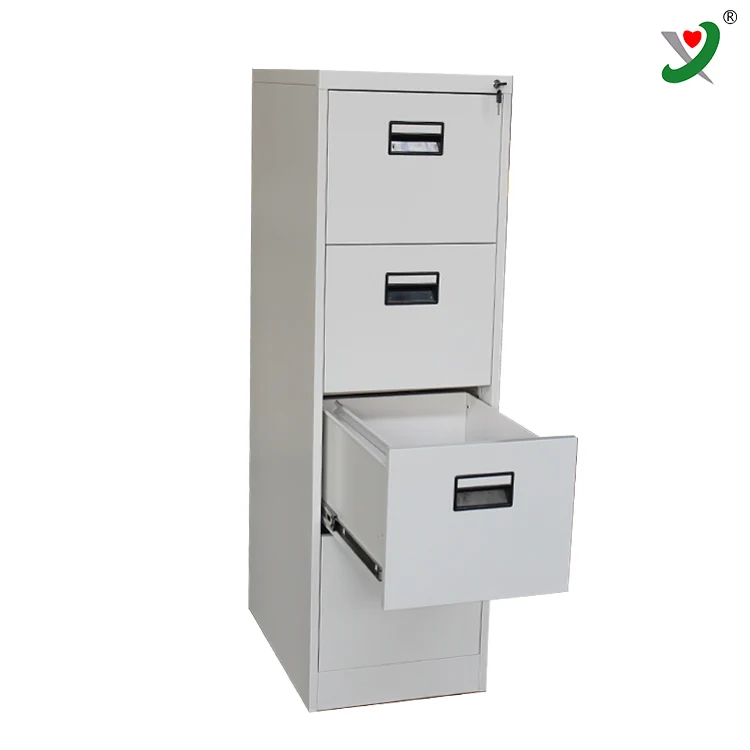KD structure office Furniture steel 4 drawer metal file filing storage cabinet