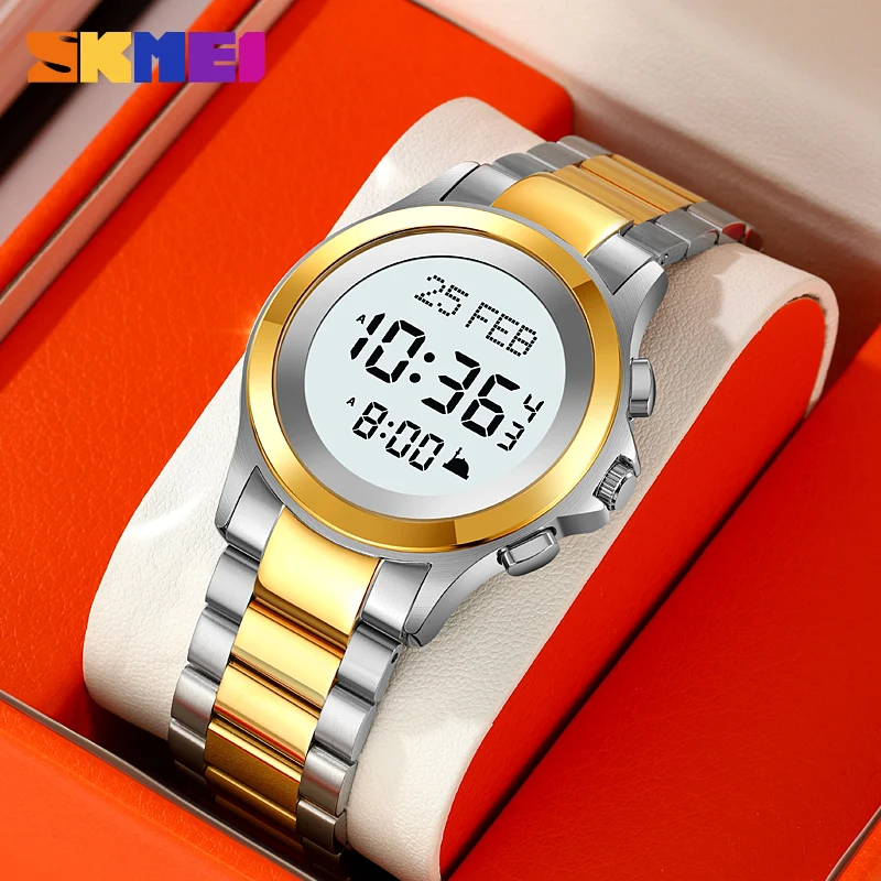 Skmei 2270 New Design Custom Brand Gents Digital Watch Super Stainless Steel Band Water Resist Calendar Sports Hand Watch