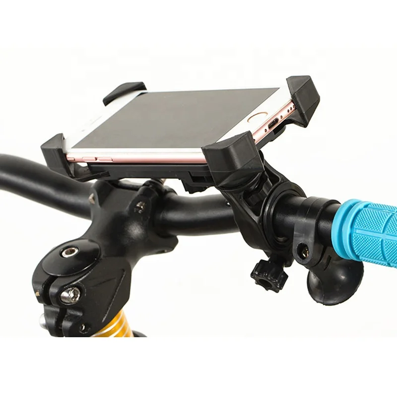 Supporto universale per smartphone regolabile e girevole a 360 gradi, anti-vibrazione, per manubrio di bicicletta._voghion.com