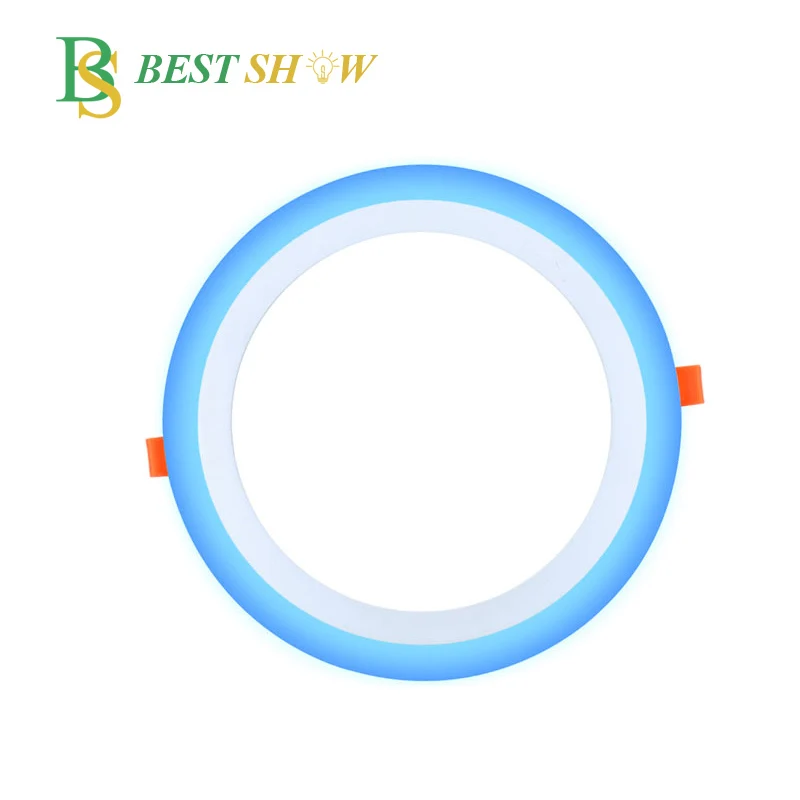 bestshow factory round 6w double color led panel light CE RoHS