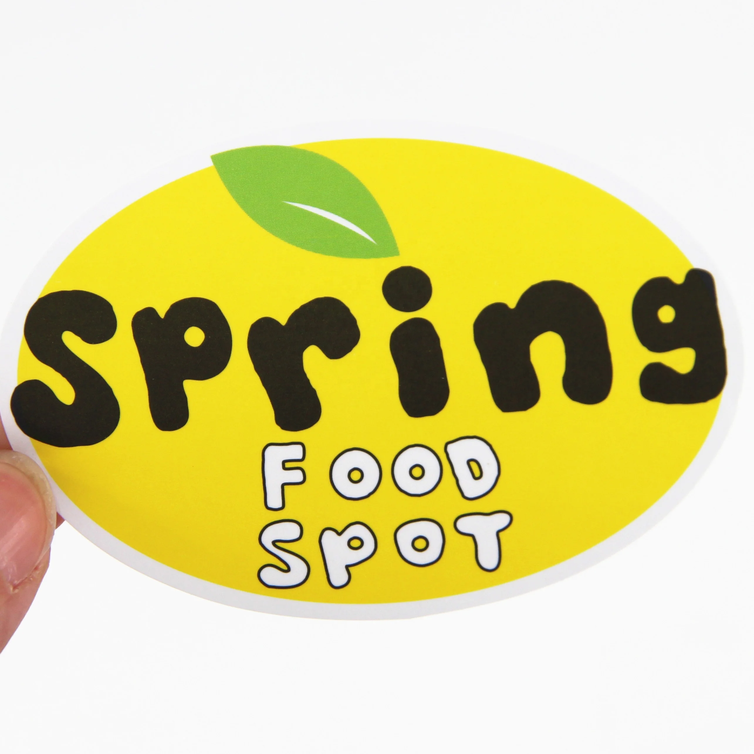 Customize Label Stickers Oval Label Waterproof Labels Adhesive Stickers in Rolls Matt Sticker for Food Package