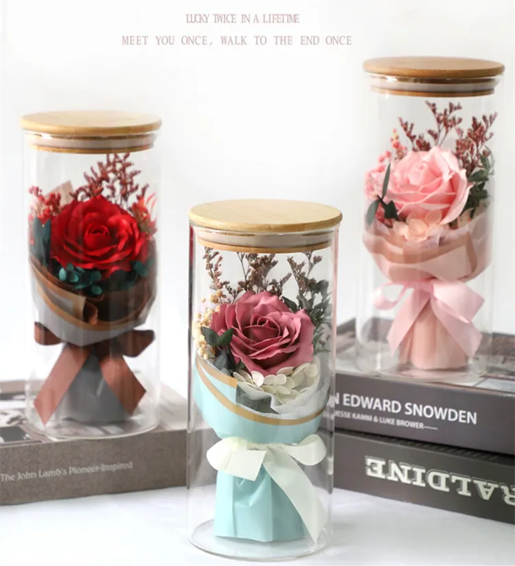 Mini Ramo De Rosas De Jabón Artificial Hecho A Mano,En Cúpula De  Cristal,Cinco Capas,Regalo De Fábrica,Venta Al Por Mayor - Buy Jabón Rosa  En Vidrio,Mini Rosa Ramo,Regalo Jabón Rosa Product on Alibaba.com