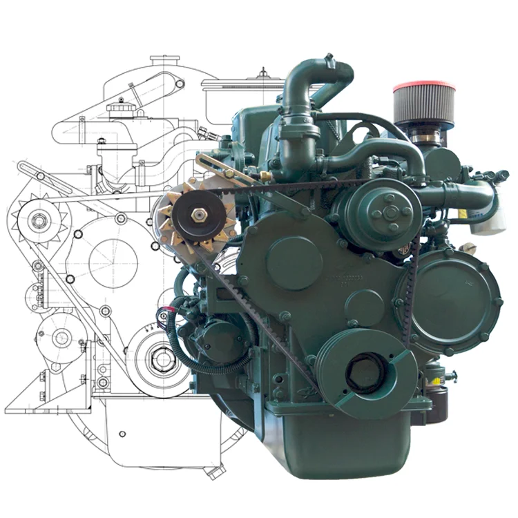 Yuchai 2 Cylinder Marine diesel Engine Inboard Water Cooled diesel Boat Engine 4 Stroke for Sale
