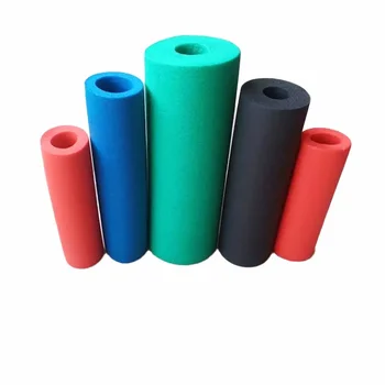 Promotion Custom Cutting Service for Closed Cell Rubber Foam Insulation Pipe Red NBR/PVC Insulation Tube for Air Conditioner