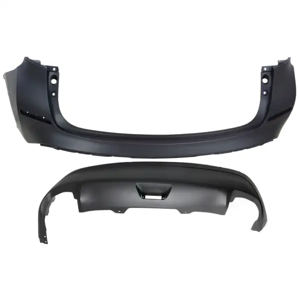 For  Nissan 2015-2019 Murano Rear Upper and Lower Bumper Covers Primed top Textured Bottom