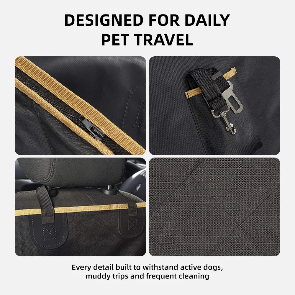Wholesale Waterproof Oxford Pet Backseat Cover Scratchproof Car Seat P - product detail 5