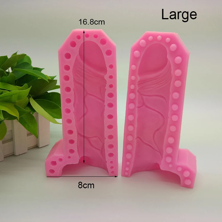 3d Penis Shaped Cake Mould Dick Silicone Soap Fondant Mold