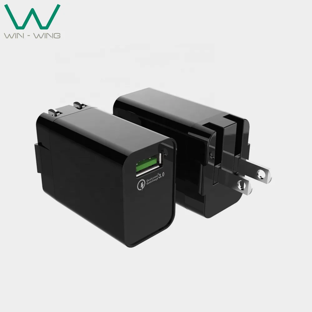 Usb Uk Plug Wall Charger QC 3.0 5V/9V/12V 18W USB Charger US EU AUS UK PLUG