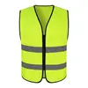 Chaleco reflectante con cremallera - Verde lima