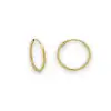 TUBE HOOP EARRINGS 0.80X12mm PLAIN