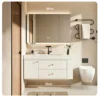 90Domestic Integrated Single Sink + Smart Storage Mirror Cabinet