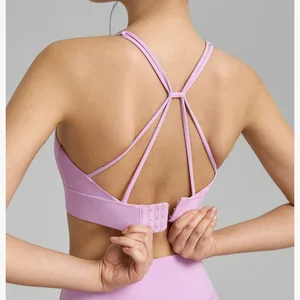 High Elasticity High  Workout Sports Bra Butterfly Back Fitness Yoga Sport Bra for Women