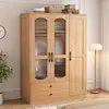 Three-door glass doors [131*56*210cm]
