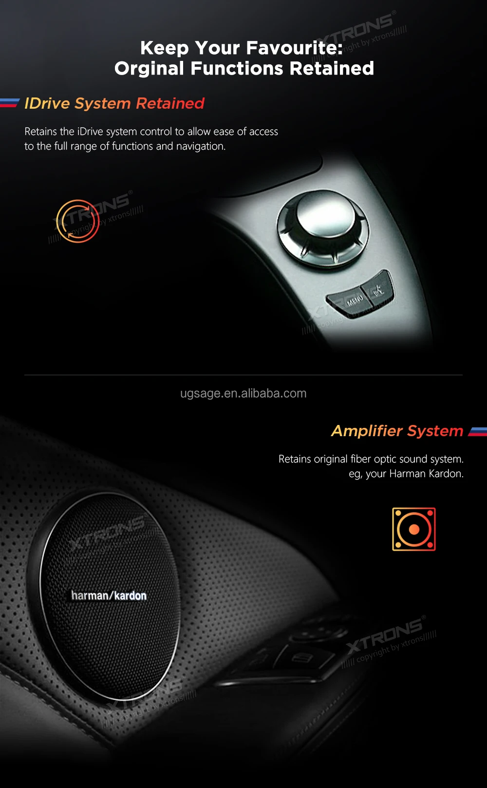 Xtrons Touch Screen Car Stereo For Bmw 