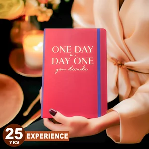 Hot Pink A5 A6 Notebook PU Leather Journal Girls Planner Hard Cover Diary Gold Writing Agenda Notepad with Line Dot Grid