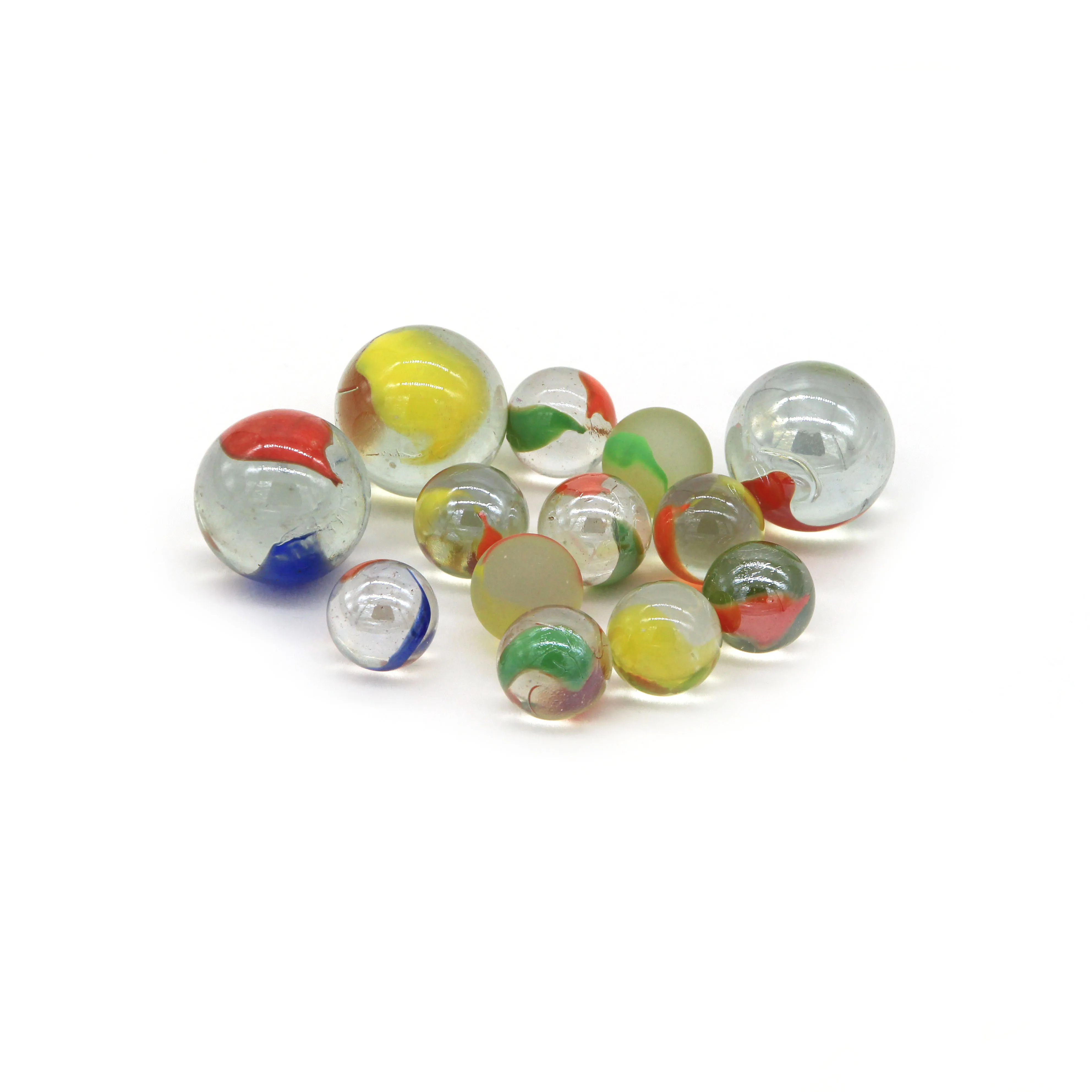 Оптовая продажа дешево горячая Распродажа прозрачные стеклянные шарики 16 мм и 25 декоративные игрушки для детей