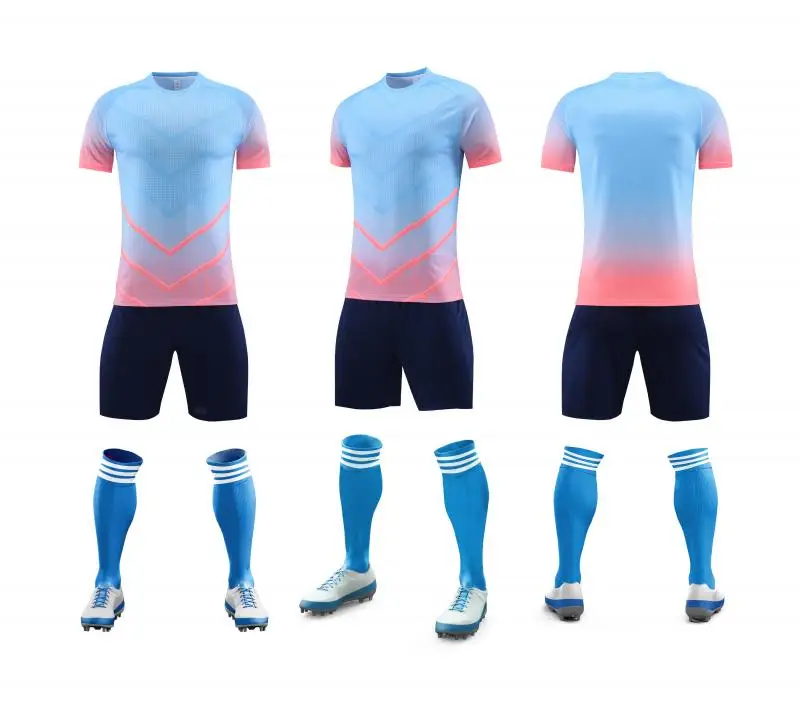 Sublimation Custom Men Club Soccer Uniform Soccer Wear Teams Adults Quick Dry Thai Quality Soccer Jersey