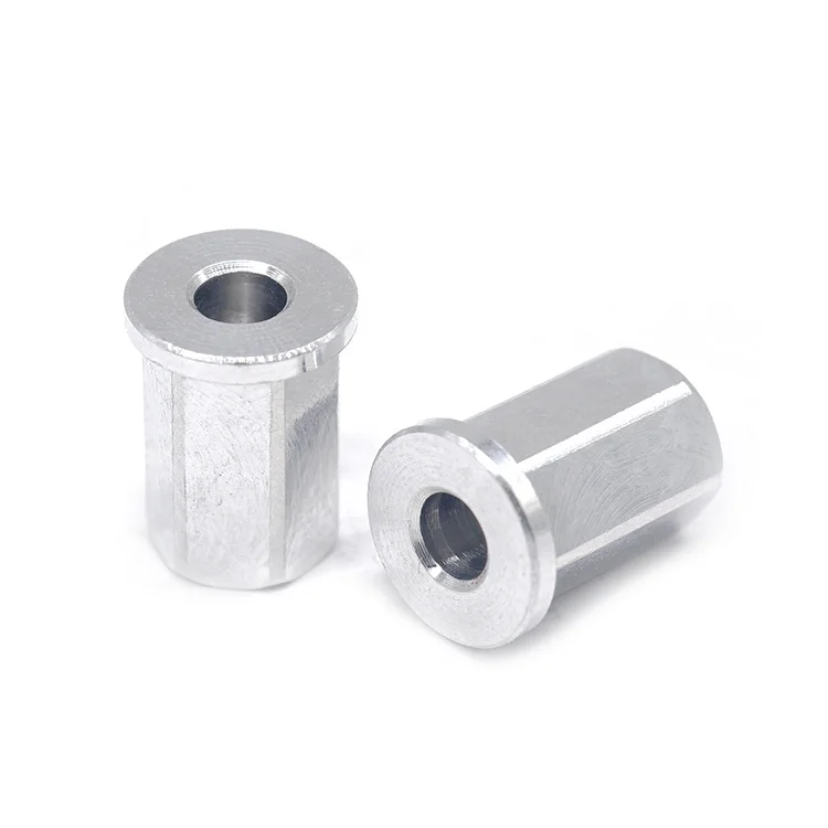 Custom CNC Lathe Hexagonal Hollow Rivet Stainless Steel Tin Zinc Plating Lock Pin Flat Head Pins