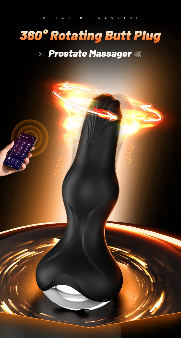 Amoura G-Spot & Anal 2-in-1 vibrator with thrusting and vibration modes