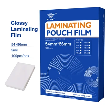 China Manufacturer produced pouches lamination film (54*86mm) 5mil used for protecting photos Quality can stand the test