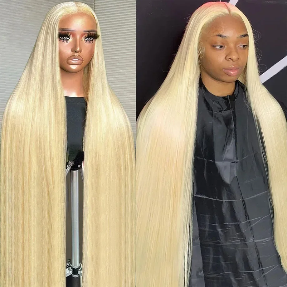 13x4 Honigblond Gerade Echthaar Perücken Für Frauen Kleberlose Brasilianische Perücke_voghion.com