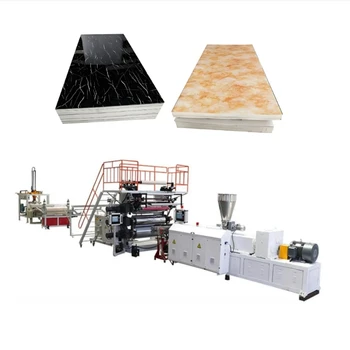 UV PVC Sheet Making Production Machine Line PVC Artificial Marble Sheet Making Machine Line