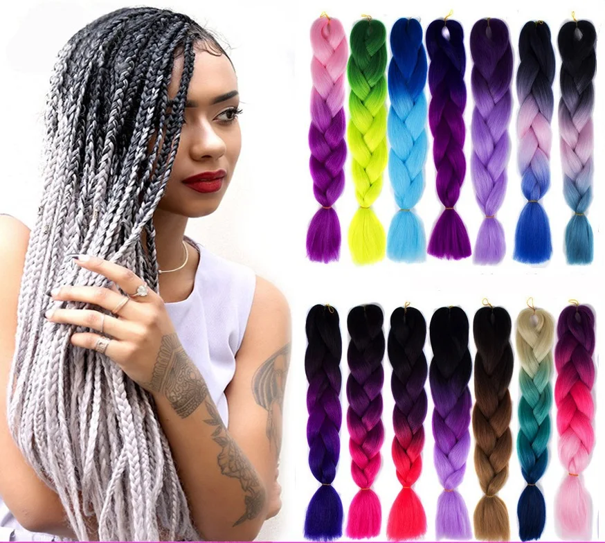 Wholesale Synthetic Hair Extension High Quality Ombre Braiding Hair Raw  Material Jumbo Braid Synthetic Braiding Hair - Buy Synthetic Braiding Hair,Ombre  Braiding Hair,Jumbo Braid Product on 