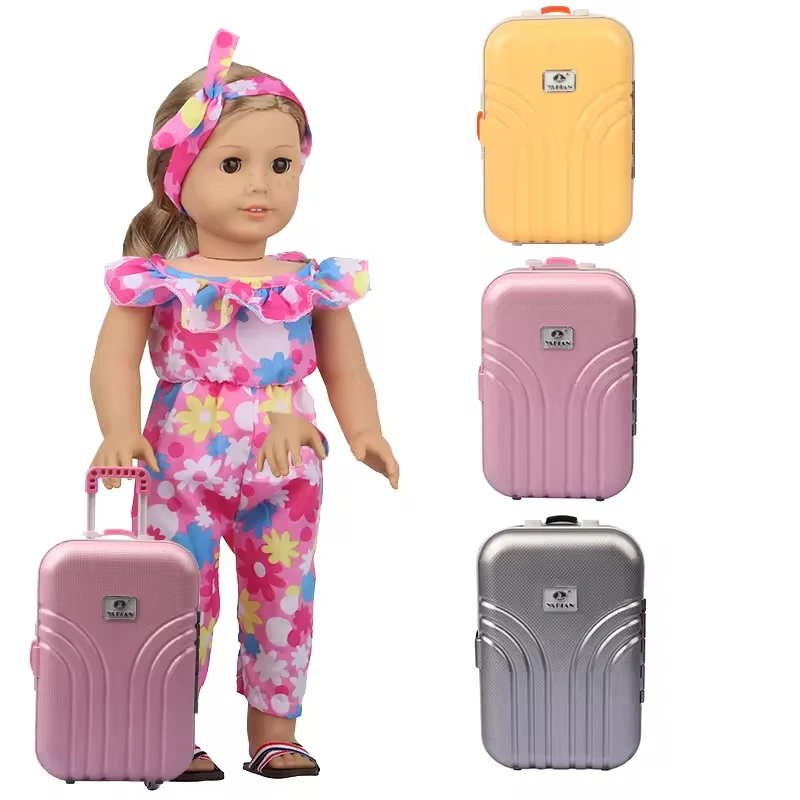 Siruishop Valise pour Poupée de 18 Pouces Bagage Américain Valise Cabine pour Enfants Cadeau de Fête Bleu Siruishop Valise pour Poupée de 18 Pouces Bagage Américain Valise Cabine pour Enfants Cadeau de Fête Bleu