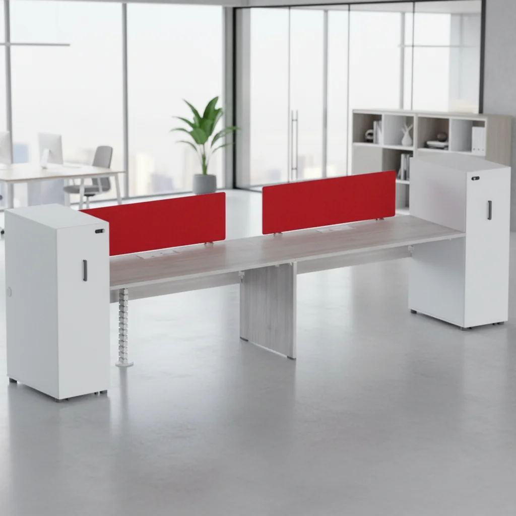 Executive Triple Function Storage Workstation Clothes Hanging File Storage ABS Connection Office System 6
