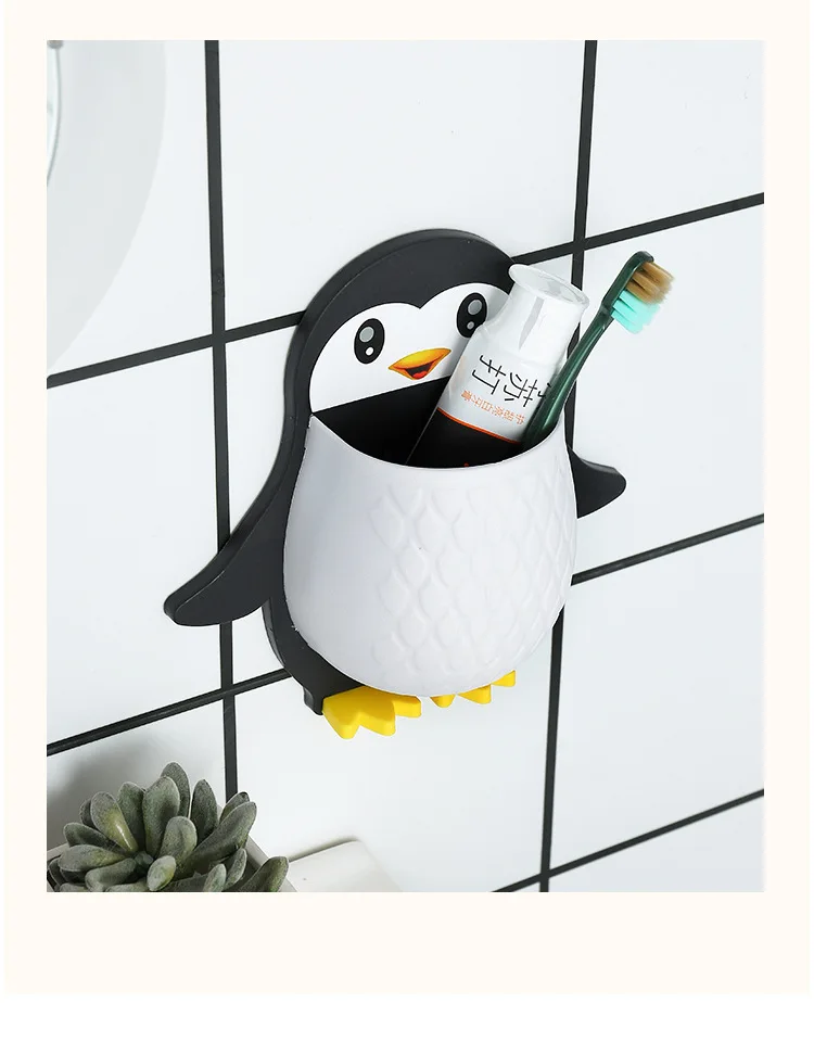 2023 Bathroom Organizer Towel Rack Wall Mounted Penguin Drainage Bathroom Organizer Wall Mount