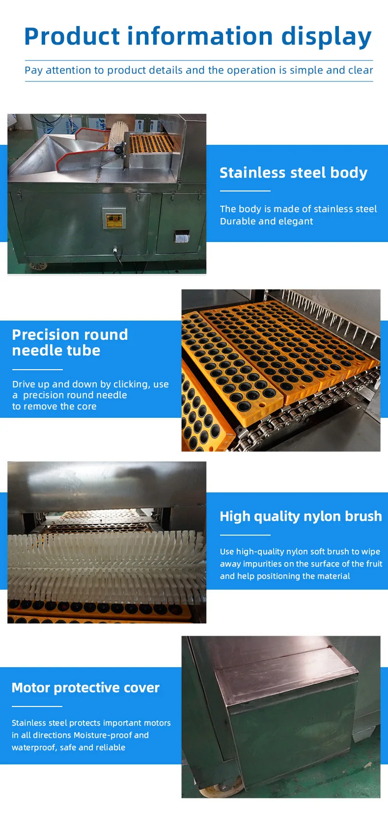 Industrial Jujube Palm Dates Pitting Machine Cherry Olive Pit Pitter ...