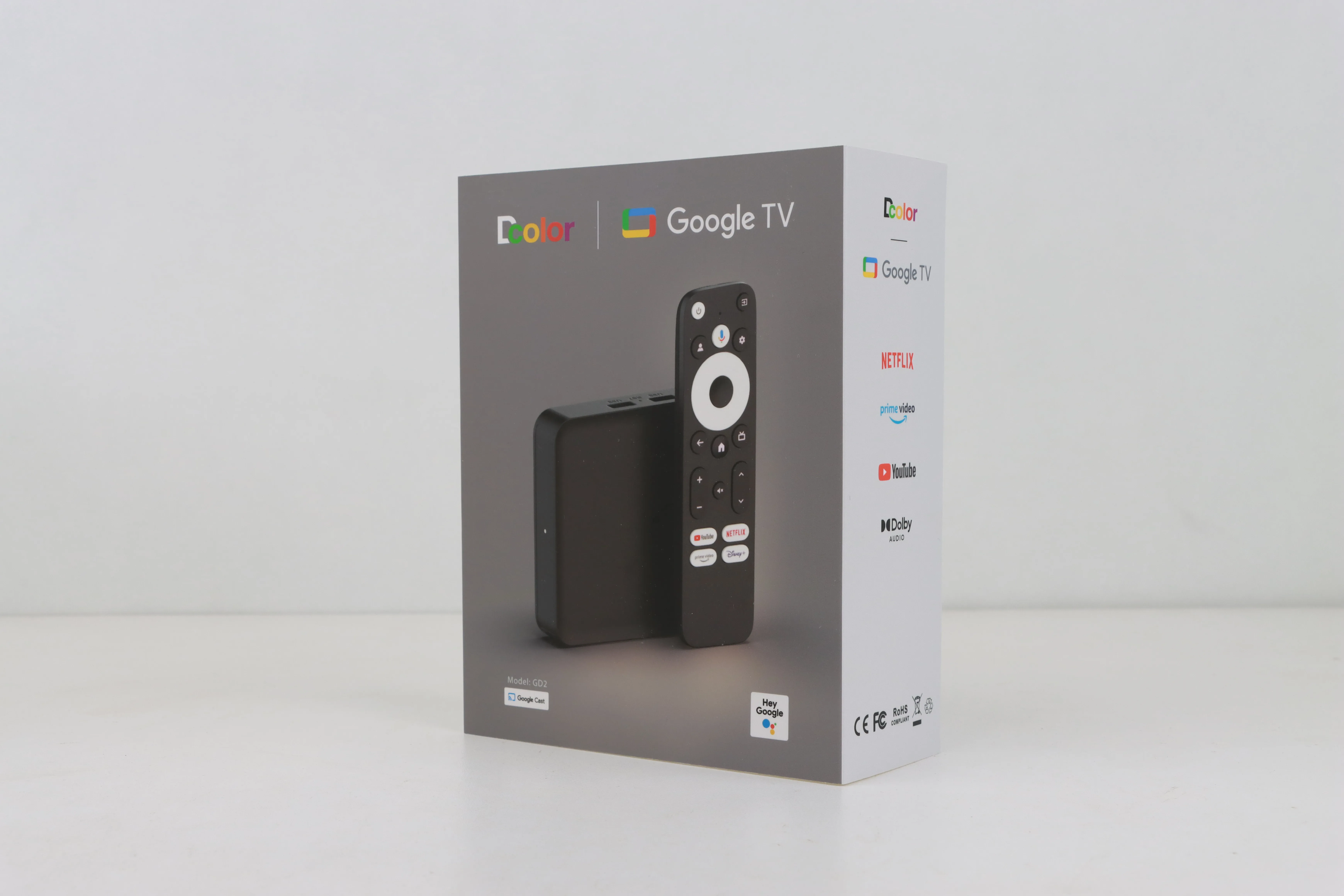 GTV Google Certified 4K TV Box Android 12 - 2GB RAM 32GB ROM