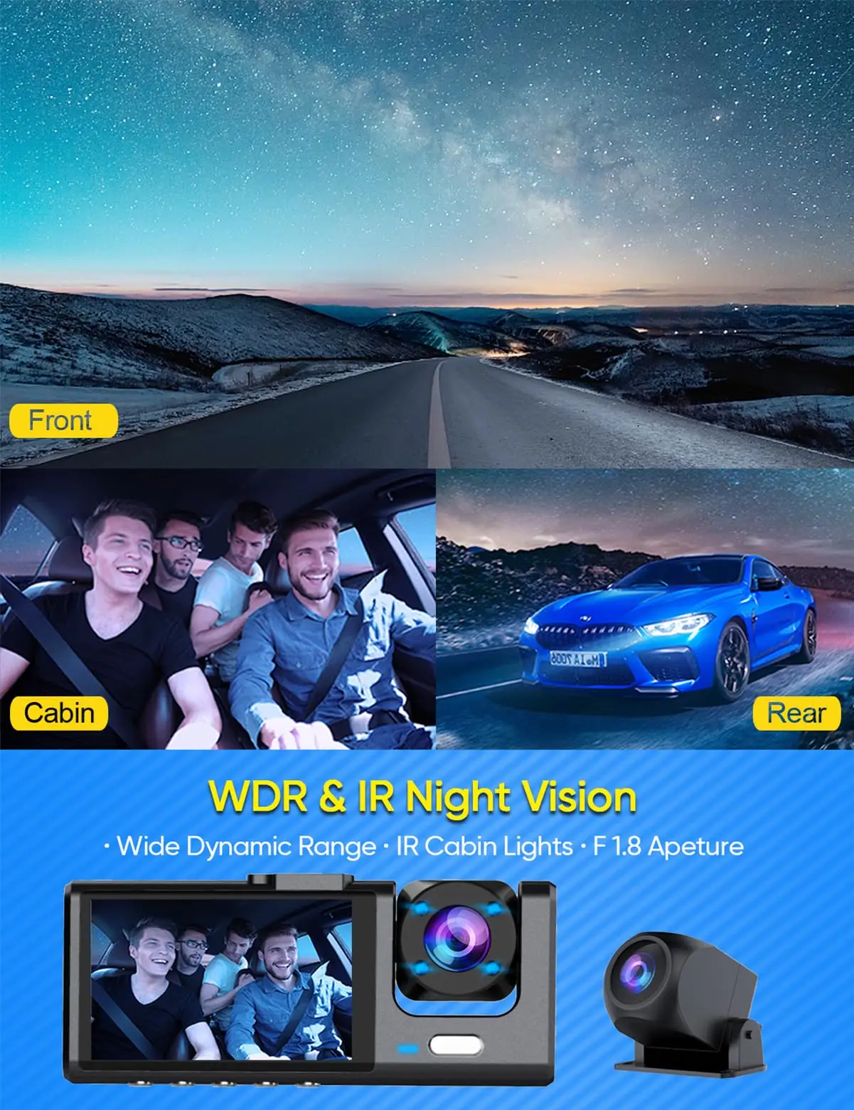 Car Dash Camera Full HD 1080P Car Black Box for Car DVR Factory 4.0 ...