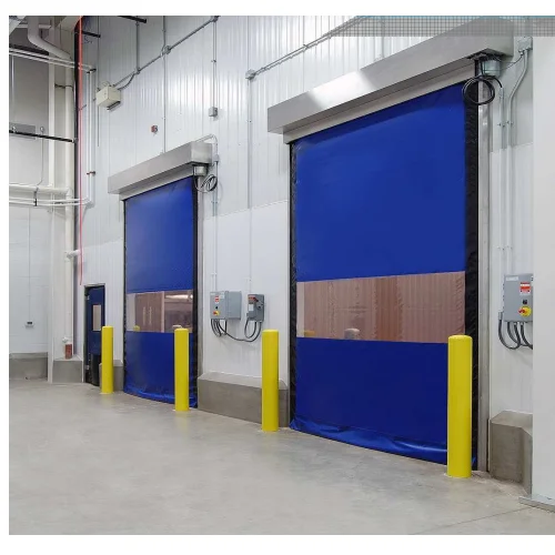 China Manufacturer Marya PVC High Speed Button Control Door Roll up Rope Control Shutter Door