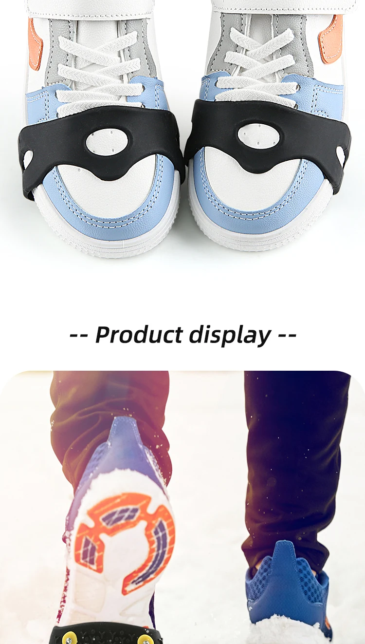 Nonslip Shoe Cover Ice Snow Grippers Over Shoe Boot Traction Cleat