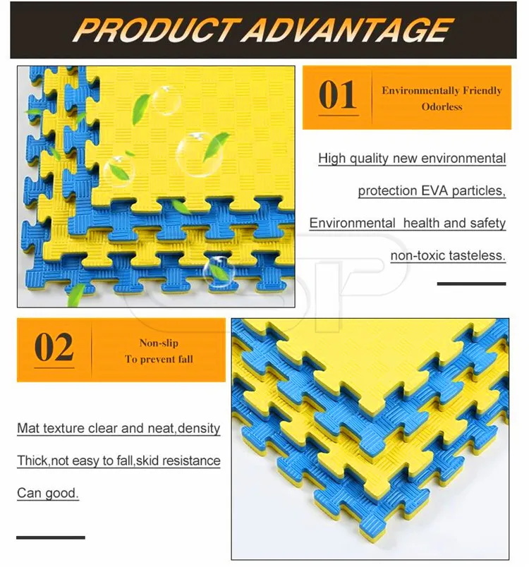 2cm Thciness Interlocking Baby Play Floor Tatami Mats Eva Foam Puzzle ...