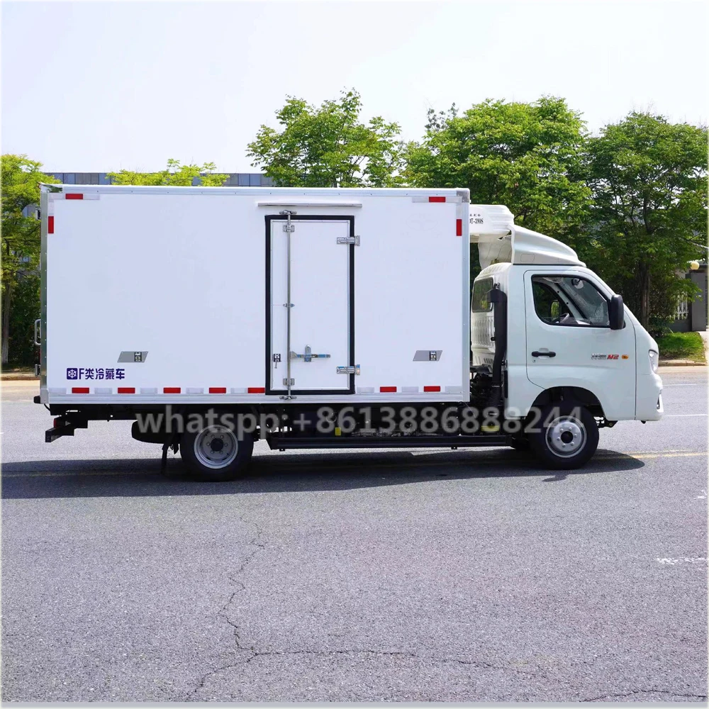 Factory Low Price FOTON  M2  Mini  Van Refrigerator Truck   Cold Storage Car     Reefer Truck