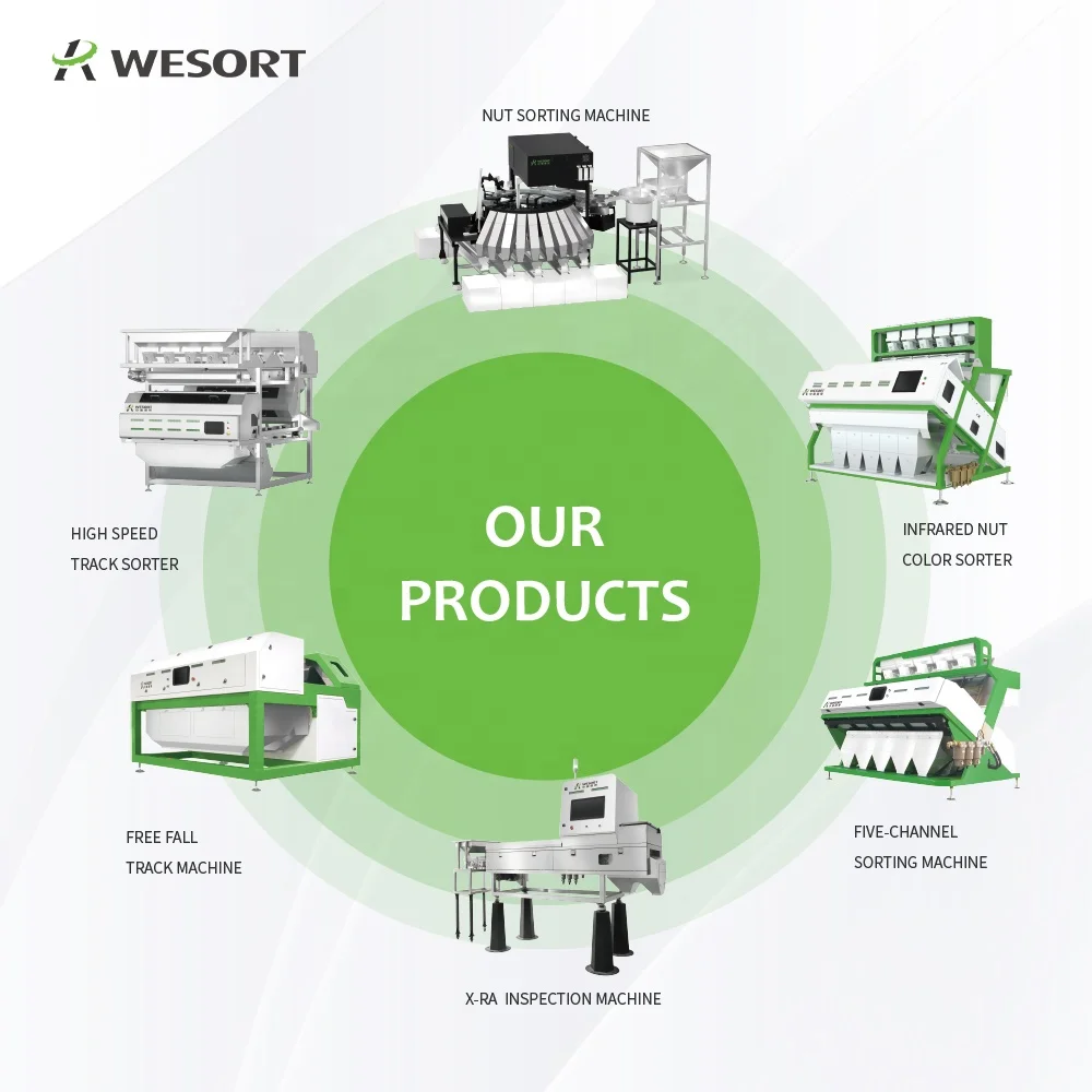 WESORT Mini 6SXZ-30 Color Sorter Efficient Defective Grain Sorting Machine for Wheat White Sesame Soybean Black Sesame Corn