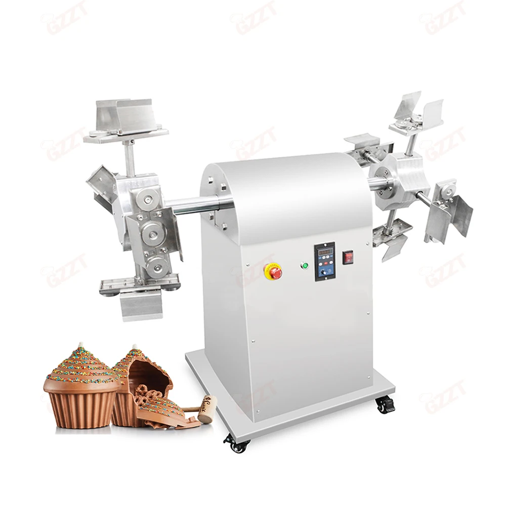 Easy Make Hollow Chocolate Spinning Forming Equipment Stainless Steel Hollow Egg Chocolate Ball Moulding Spinning Making Machine - Image 3