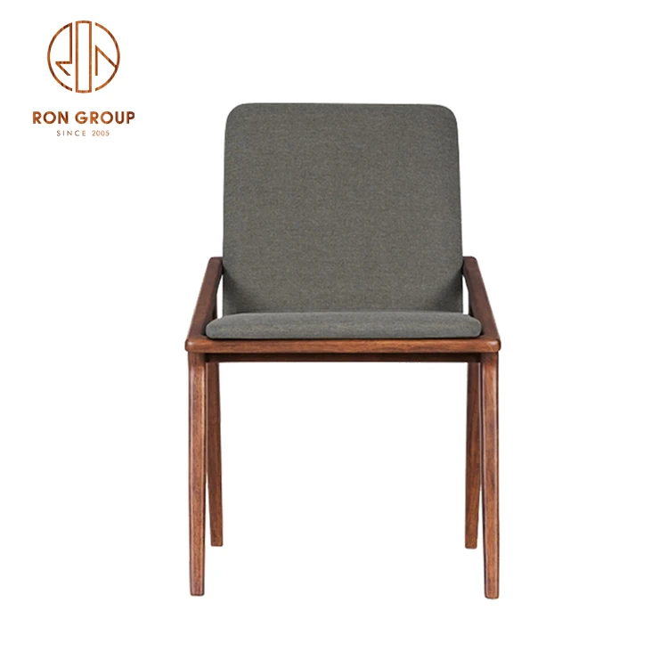 Hot Sale Modern Simple Style Restaurant Furniture Ash Solid Wood Frame Restaurant Chairs Wooden Chair Dining Chairs