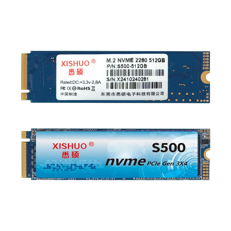 Xishuo SAM S500 NVMe Gen3 внутренний SSD 128/256/512/1 тб до 2100 Мб/с M.2 интерфейс совместим с ноутбуком/настольным SSDs