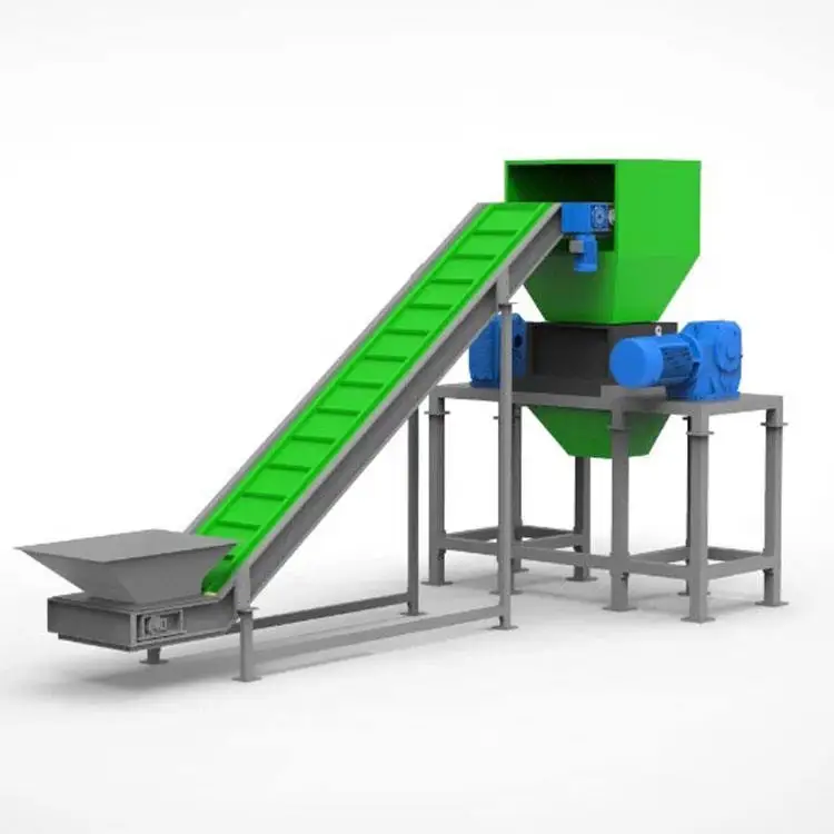 Gator двойная переработка Металлических Отходов двухваловой измельчитель картонная коробка твердая пластиковая древесина