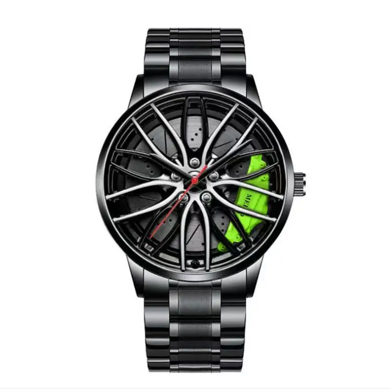 Quartz Movement Watch Wheel Rotatable/non-rotatable Non-mechanical Watch Fashion