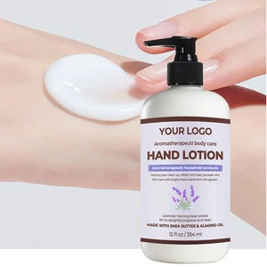 Organic Herbal Lavender Shea Butter Hand Lotion Cream for Dry Skin Care Hyaluronic Acid Collagen & Moisturizing Whitening Repair