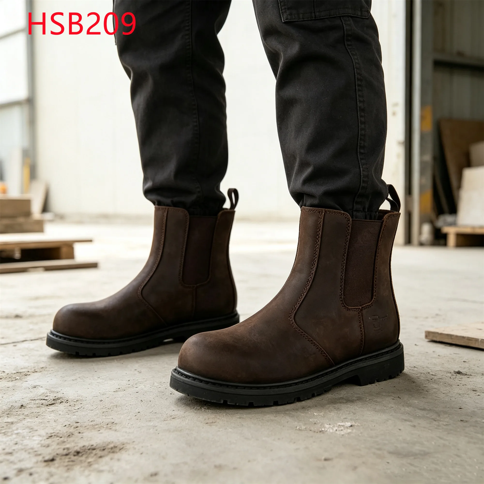 LXG,Steel Coil Handling Goodyear Rubber Welt Outsole Pull-on Style Work Boots Handy Features Anti-puncture Safety Shoes HSB209