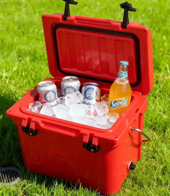 High Quality 20qt Plastic Rotomolded Portable Small Cooler Box Modern Thermal Outdoor Food Cooler with Custom Logo
