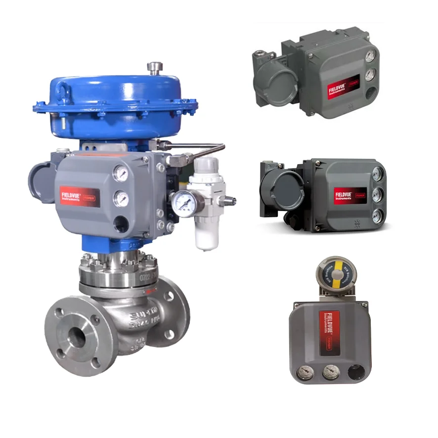 Mga Chinese control valve na may DVC6200 AD PD HC fisher valve positioner at 67CFR filter regulator na may maraming stock